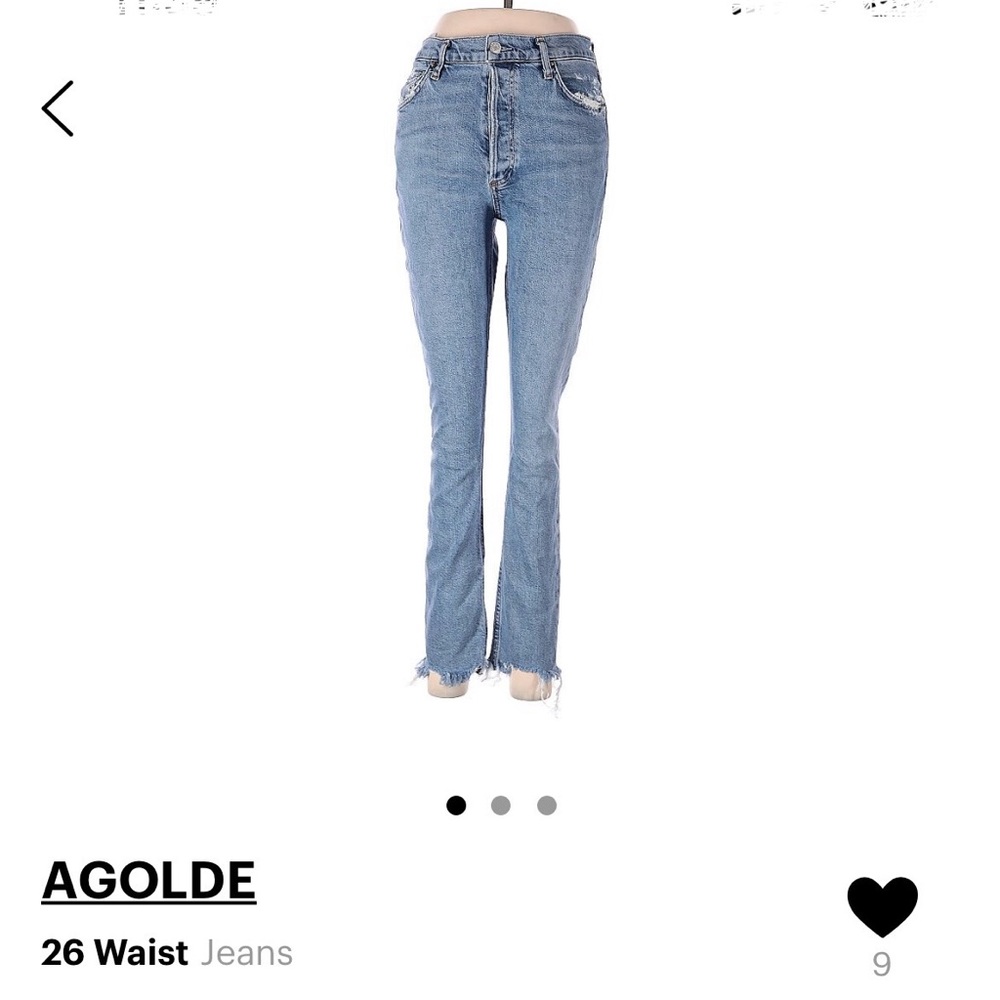 Agolde - Lightwash Slim Jeans